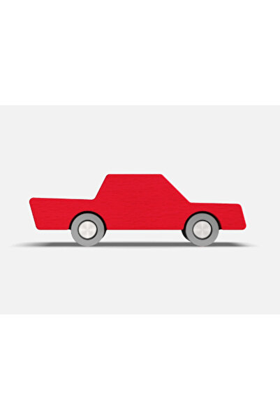 waytoplay Back and Forth Car Red Children's Wooden Toy