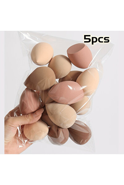 choice2 5PCS-Kkhaki-DFP 5-10PCS Ombre Makeup Sponge Set - Vegan Dual Use for ...