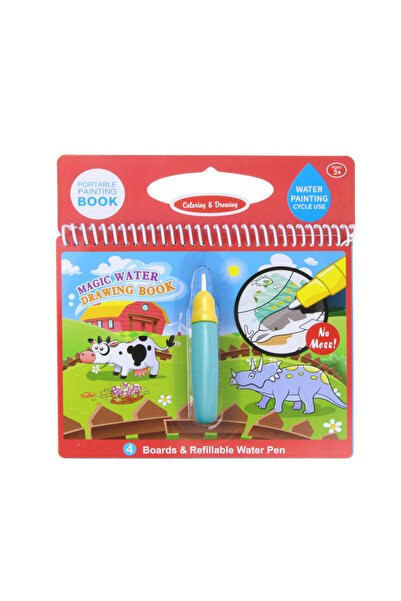 Choice4 د عالم الحيوان 8 أنواع من كتاب الرسم السحري المائي وقلم التلوين السحري ولوحة الرسم E