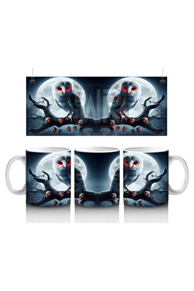 Luluyen كوب مطبوع عليه شكل مصاصي الدماء على الظهر في ضوء القمر للنساء على الط...