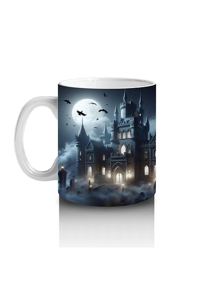 Luluyen Witches Performing Witchcraft in the Misty Forest Themed Printed Mug