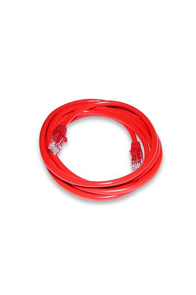 Inca Icat6-01tk 1mt 24awg Cat6 Utp كابل التصحيح الأحمر