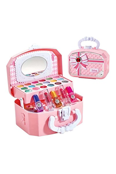 LIXADA حقيبة سفر بلاستيكية فاخرة مع أدوات مكياج للبنات - ألعاب مكياج حقيقية م...