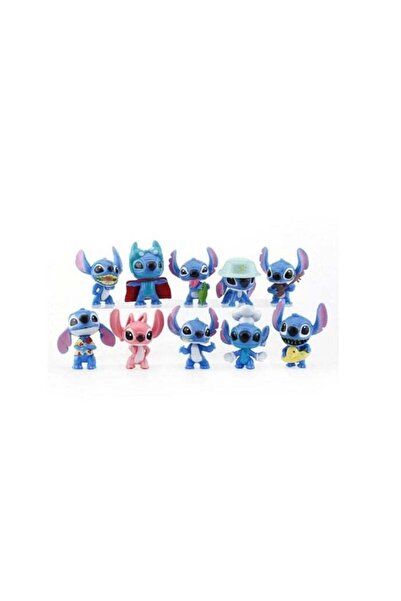 LIXADA 10 قطع من دمى ستيتش الصغيرة، زينة كيك ستيتش