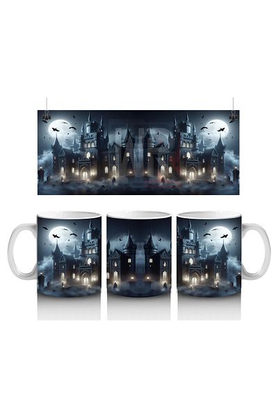 Luluyen Witches Performing Witchcraft in the Misty Forest Themed Printed Mug