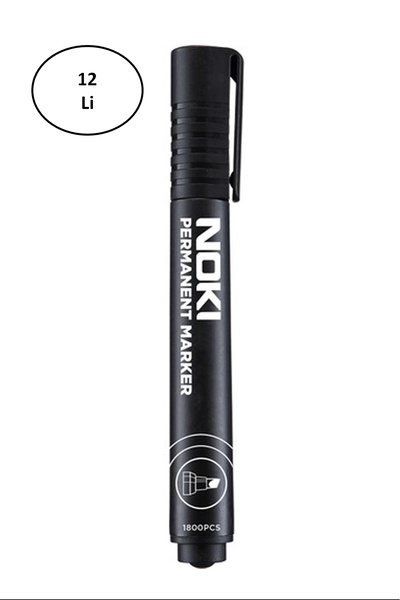 PRATİKOBA Noki Marker Cut End Black 12 Pieces