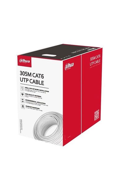 DAHUA Dh-Pfm920I-6Un-C Utp Cat6 305 Meters 100% Copper Gray Color Copper Cable