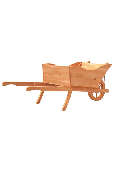 vidaxl Wheelbarrow Planter 128x45.5x43 cm Solid Wood Fir
