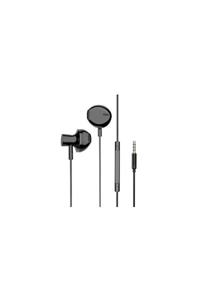 SOHO Casti cu microfon si volum control, In-Ear Stereo, Jack 3,5 mm, Universal, Negru