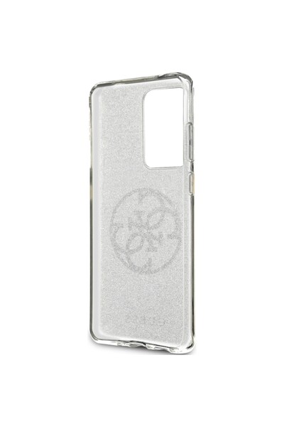 Guess Glitter Circle Protective Case Kryt GUHCS69PCUGLLG for Samsung Galaxy S20 Ultra, Grey