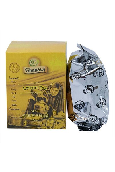 Ghanawi أكياس شاي أسود عراقي، مزيج شاي عربي أصيل مع ليمون مجفف (شاي أسود بالل...