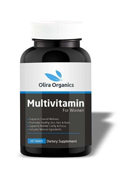 Olira Organics Women's Multivitamin With 50 million Probiotics & Cranberry 60 Tablets