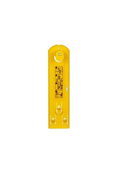 Bibilel Instrument pentru alinierea tablourilor, plastic, 34 x 9 cm, Galben