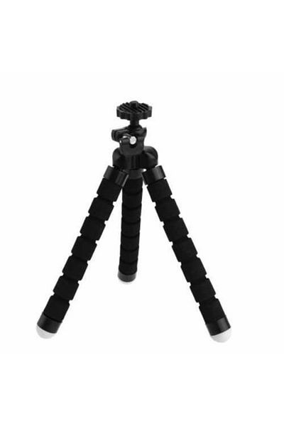 Bibilel Mini flexible tripod for smartphone, sports cameras, bulk, black, BBL632
