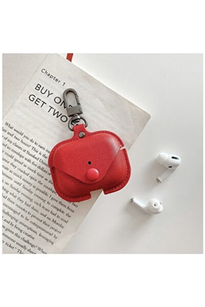 Bibilel Leather Case for Apple AirPods Pro, Bibilel, Red