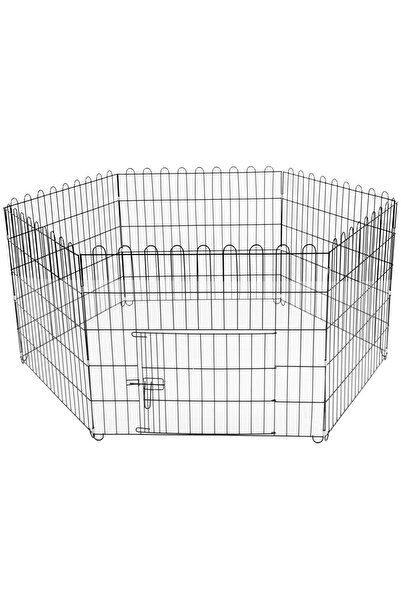 SERSIMO Cușcă pentru animale de companie, fier, formă configurabilă, cu ușă de acces, 3XL, 165x85x73cm, neagră