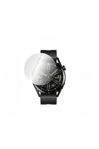 Bibilel Protective Transparent Film for Huawei Watch GT3, 46mm, with Tempered Glass