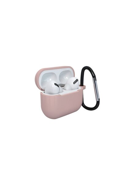 SOHO Silicone Case Compatible with Apple AirPods 3, Carabiner, Pink