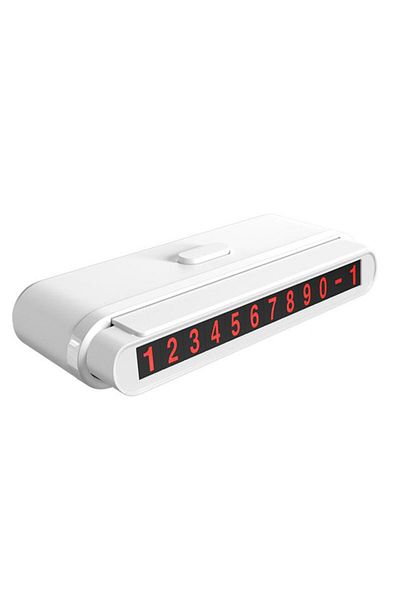 REDz Accessories License Plate Holder, KSC-265, Orange Digits, 8 Key Sets, White