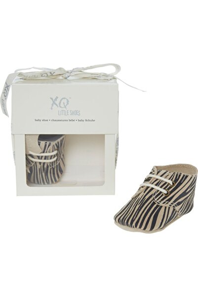 XQ - Ghete din piele, imprimeu animal zebră, 6-12 luni, mărimea 19 EU