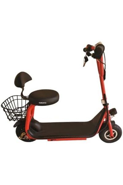 CFT ProRide TurboSpin II – Scooter with Seat for Kids – Foldable Ride-On Scooter with Rear Basket, D