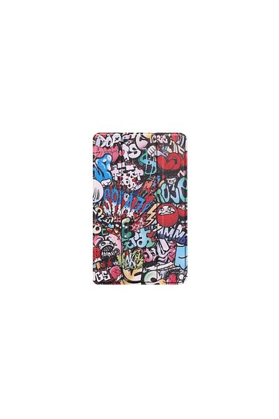 SOHO Husa pentru tableta Samsung Galaxy Tab A7 10.4 inch 2020, piele ecologica, model graffiti, Multicolo