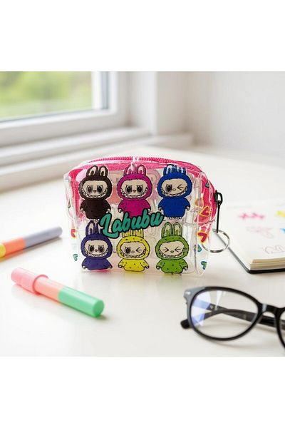 SeaBubbles Labubu Children's Wallet Standard Pink