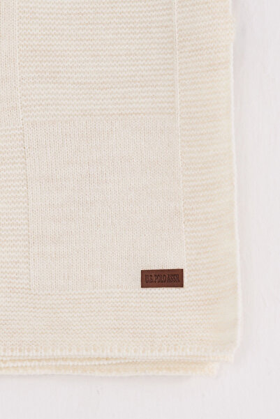 U.S. Polo Assn. U.S. Polo Baby Boy Blanket Ecru