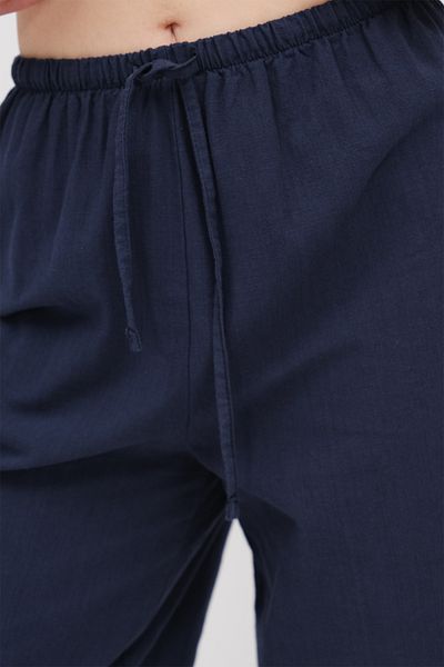 Addax Wide Leg Pants with Tie Waist Pn17449