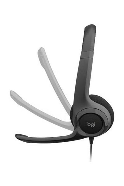 logitech H390 Wired Headset with Noise-Cancelling Microphone – Black