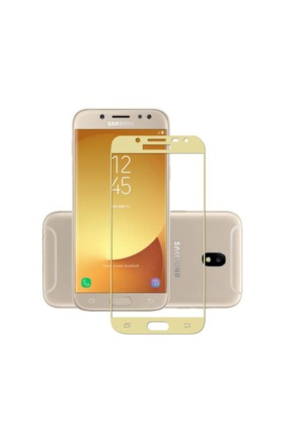 Bibilel 3D Glass Screen Protector, 9H for Samsung J3 2017, Gold