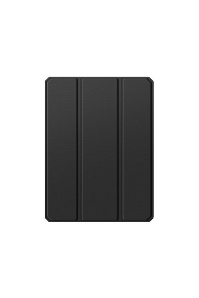 Bibilel Flip Case for iPad 2017/2018 9.7 inch, Leather with Stylus Compartment, Black