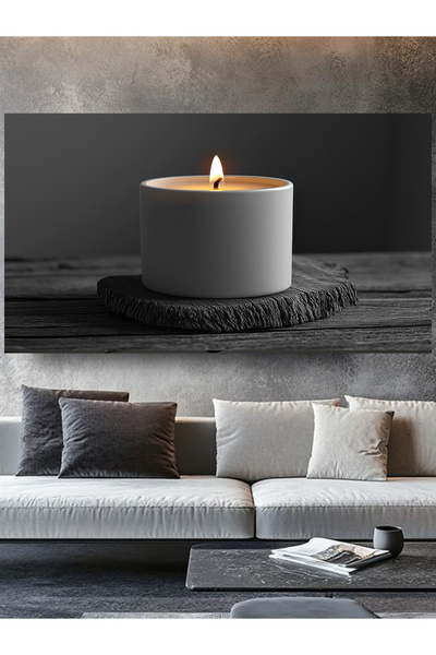 ESLEM MUM BASKILI KANVAS TABLO