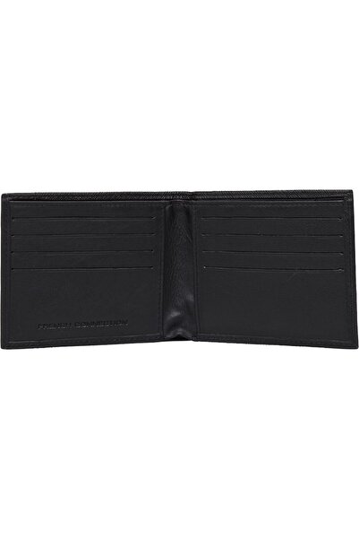 French Connection Saffiano Leather Wallet, Black