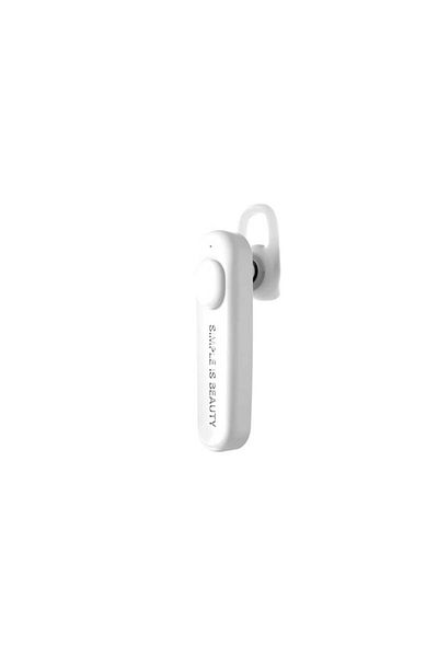 XO Design Bluetooth Handsfree Headset 5.0, Compatible with Android and iOS, XO-BE13, White