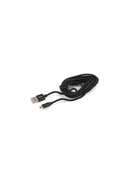 SOHO Cablu de încărcare și transfer de date USB la Micro USB, lungime 3M, ranforsat, negru