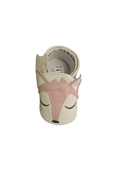 XQ - leather baby slippers, Fox model, size 18 EU, 6-12 months