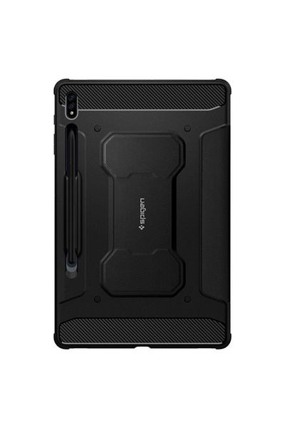 Bibilel Book Cover Case for Samsung Galaxy Tab S7/S8 11.0 inch with Smart Pen Support, Rugged Armor Pro, Bla