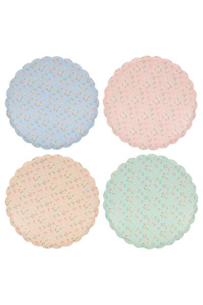 Meri Meri - Vintage Ditsy Plates - L - 8 Pieces