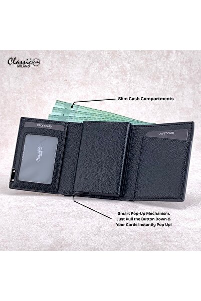 Classic Milano RFID Blocking Faux Leather Wallet for Men and Women