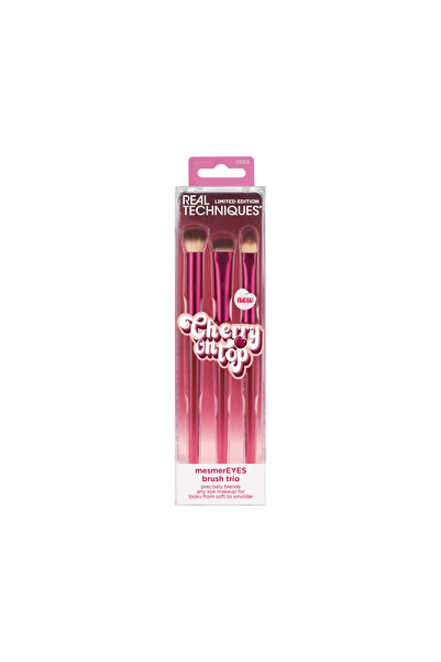 Real Techniques Limited Edition Cherry On Top MesmerEYES Brush Trio