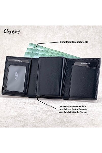 Classic Milano RFID Blocking Faux Leather Wallet for Men and Women