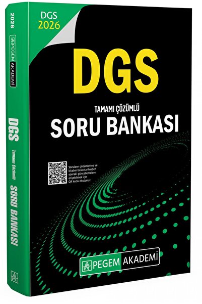 Pegem Akademi Yayıncılık 2026 DGS Tamamı Çözümlü Soru Bankası
