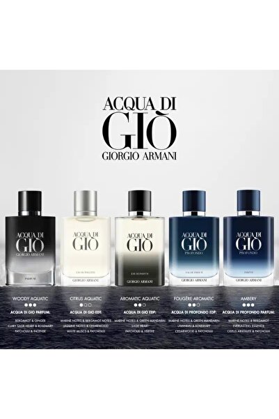 Giorgio Armani Acqua Di Gio, Men's Gift Set-Eau de Toilette 50 ml+Shower Gel 75ml+After Shave Balm 75ml