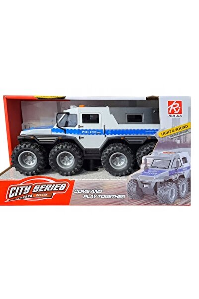 Technok Mașină de poliție Maxik, 4x4, uși deschise, 26x12x10.5 cm