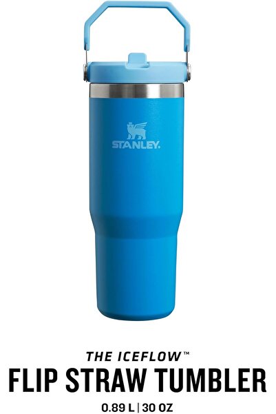 Generic Stanley IceFlow Flip Straw Water Bottle With Straw 0.89L - Keeps Cold for 12+ Hours - Leakproof - St