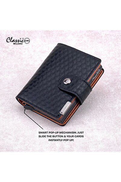 Classic Milano RFID Blocking Faux Leather Wallet for Men and Women