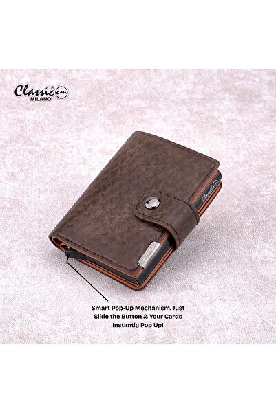 Classic Milano RFID Blocking Faux Leather Wallet for Men and Women