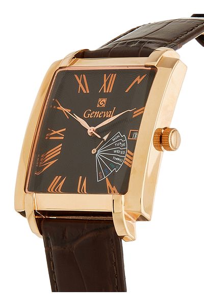 GENEVAL Men's Leather Analog Wrist Watch GL141ROO