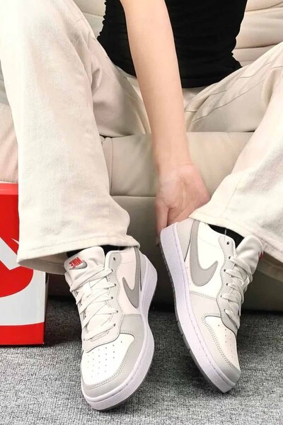 Nike Kadın Ayakkabı Günlük COURT BOROUGH LOW RECRAFT 127-B7 BEJ
